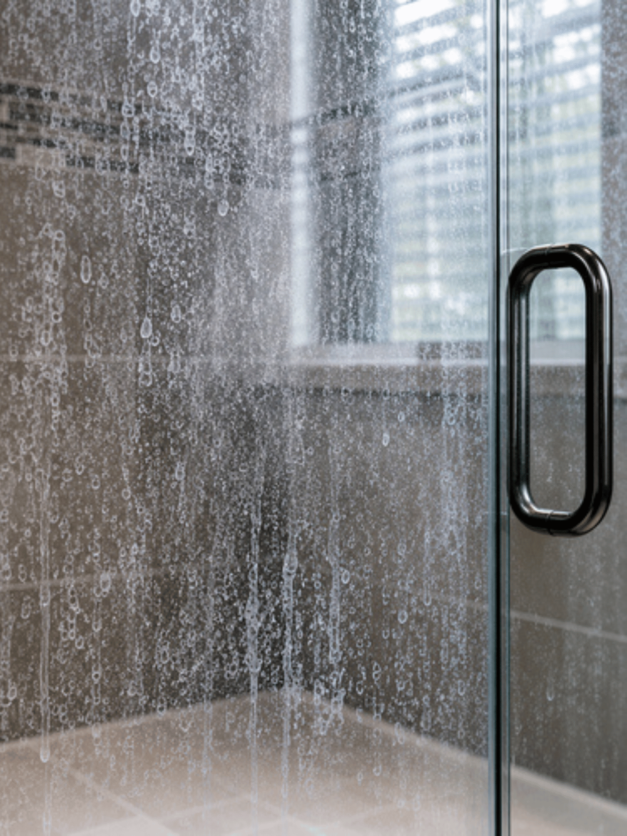 Hard water spotting and mineral scale in a Spring Branch home